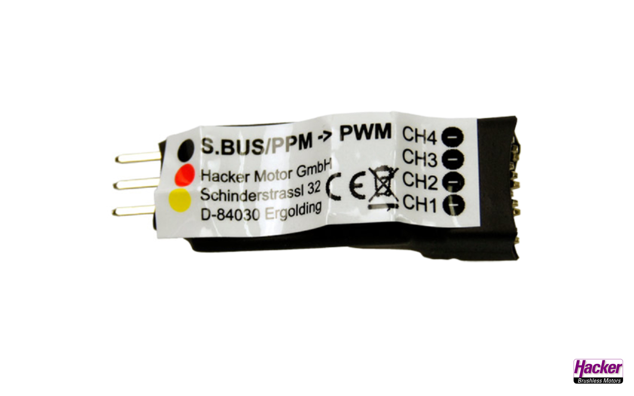 S.BUS/PPM->PWM Converter CH1-4